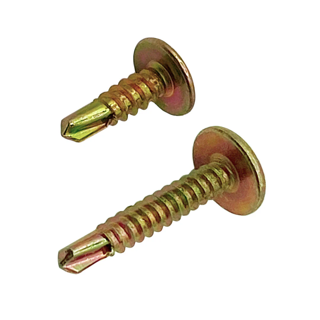 10g-16 x 16mm Button Self Drilling Screw Tek Phillips Zinc Yellow - Image 3