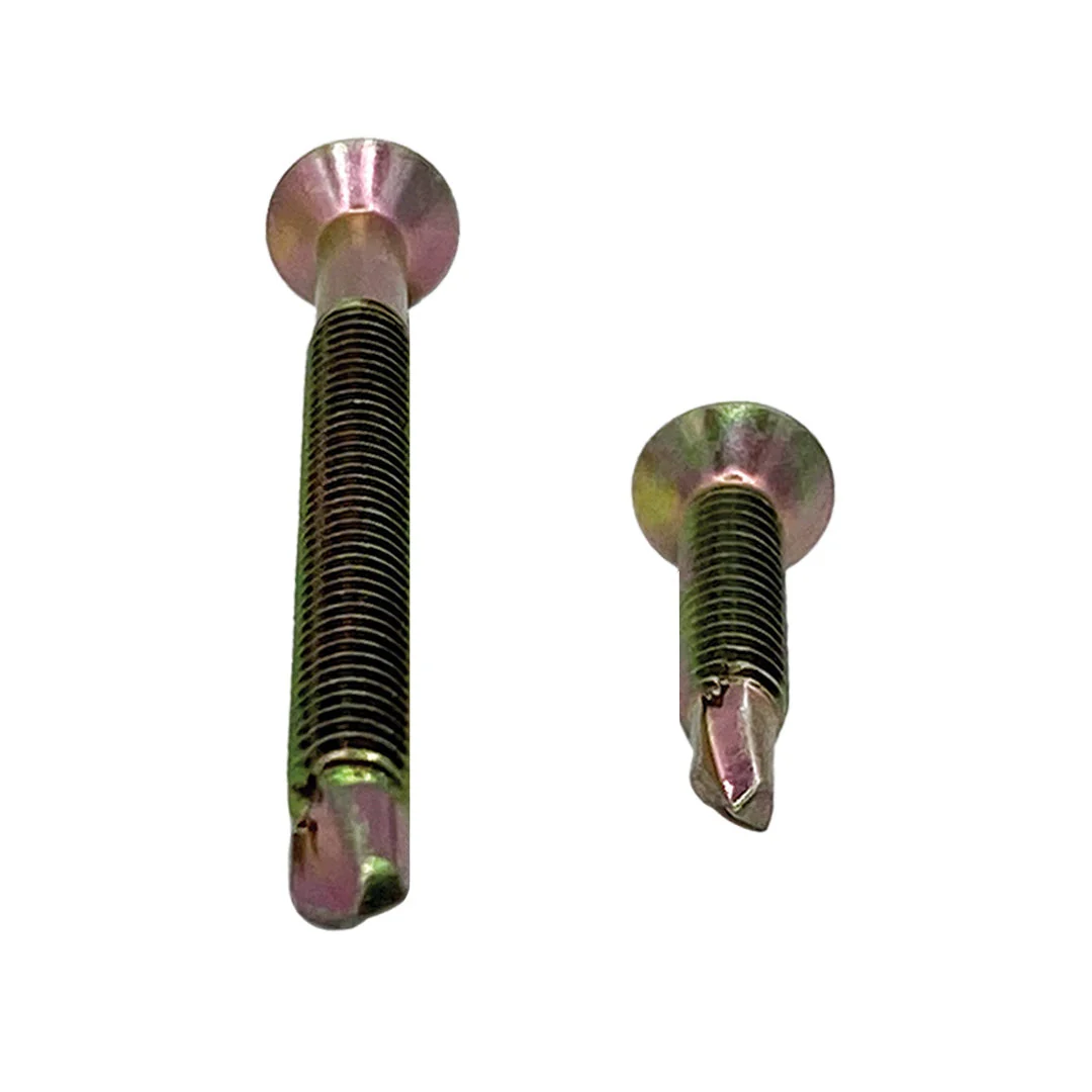10g-24 x 25mm Countersunk Self Drilling Screw Tek Phillips Zinc Yellow - Image 5