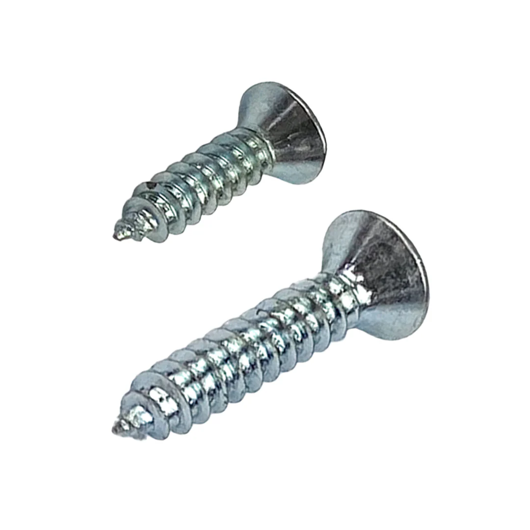 10g x 45mm Countersunk Self Tapping Screw Phillips Zinc Plated - Image 3