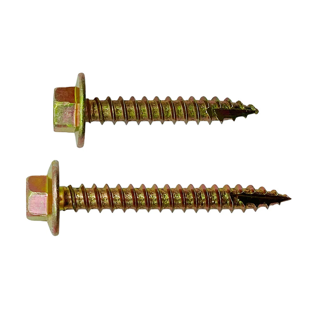 12g-11 x 25mm T17 (Type 17) Hex Head Self Drilling Screw Tek Zinc Yellow - Image 4