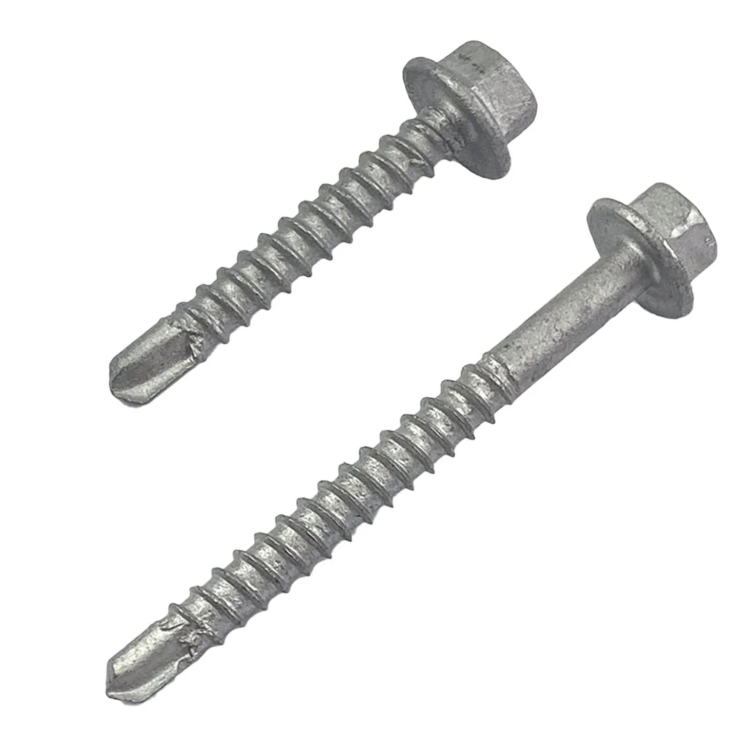 12g-14 x 35mm Hex Self Drilling Screw Tek Galvanised - Image 3