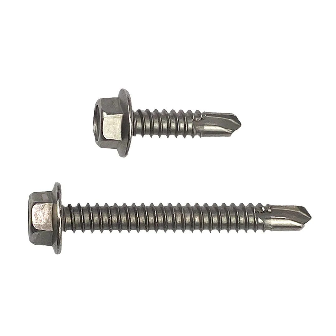 12g-14 x 45mm Hex Self Drilling Screw Tek Stainless Steel A5 YUS 550 - Image 4