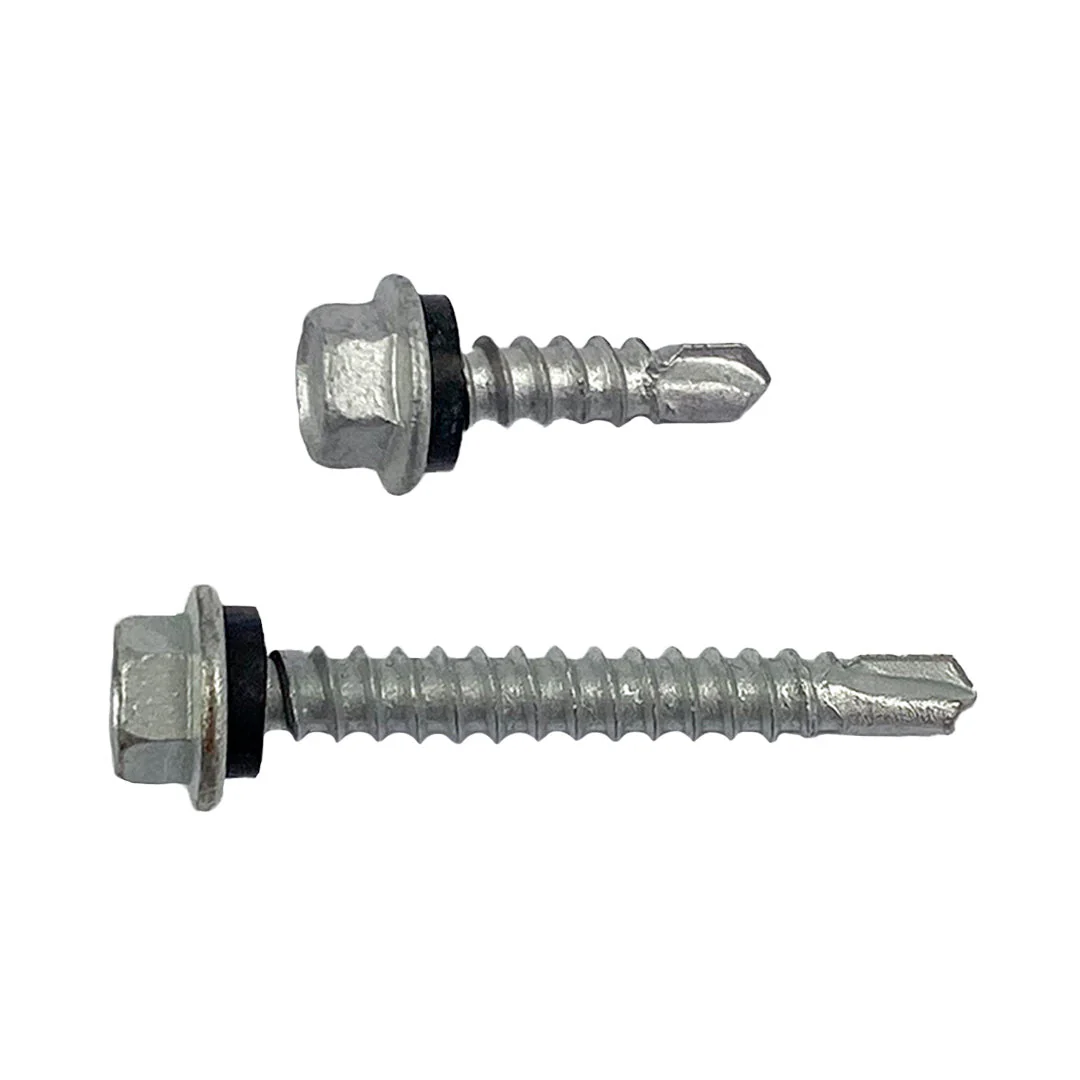 12g-14 x 45mm Hex Self Drilling Screw Tek with NEO Seal Galvanised - Image 4