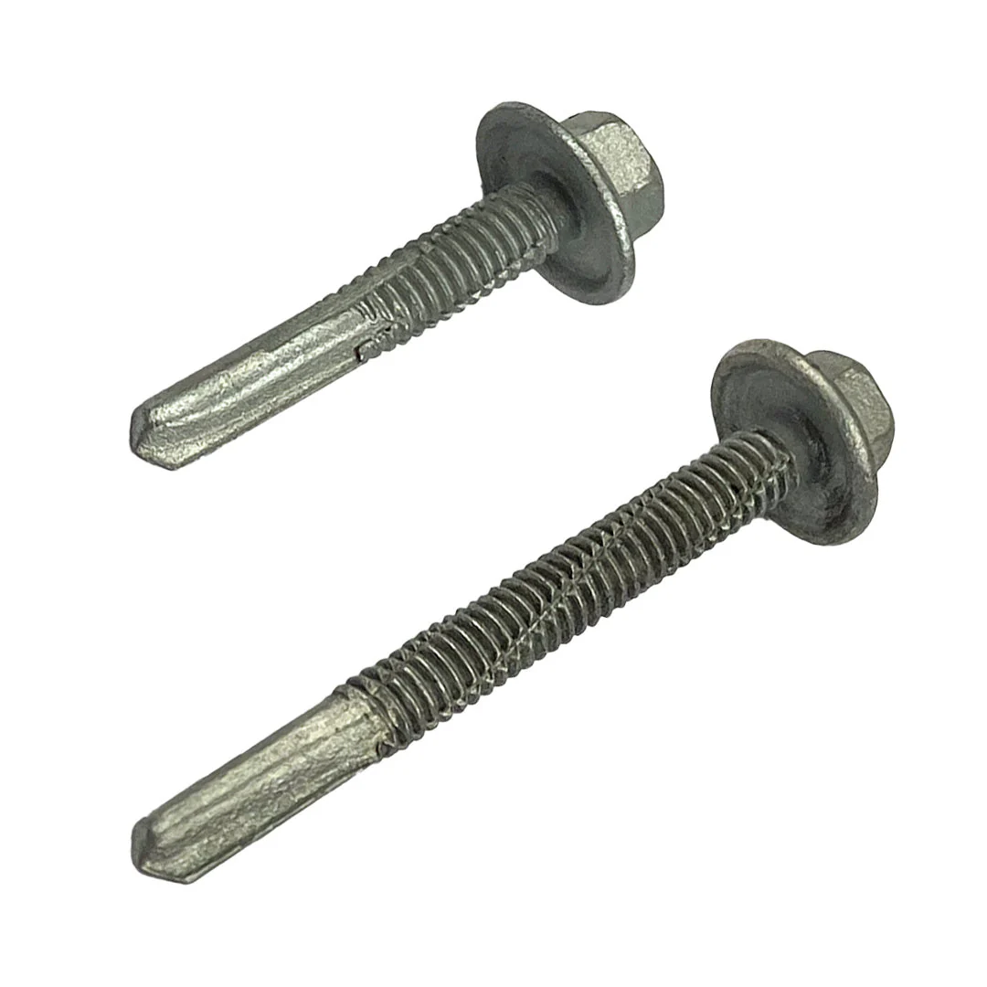 12g-24 x 32mm Series 500 Tek Screw Hex No 5 Extended Point Galvanised - Image 3