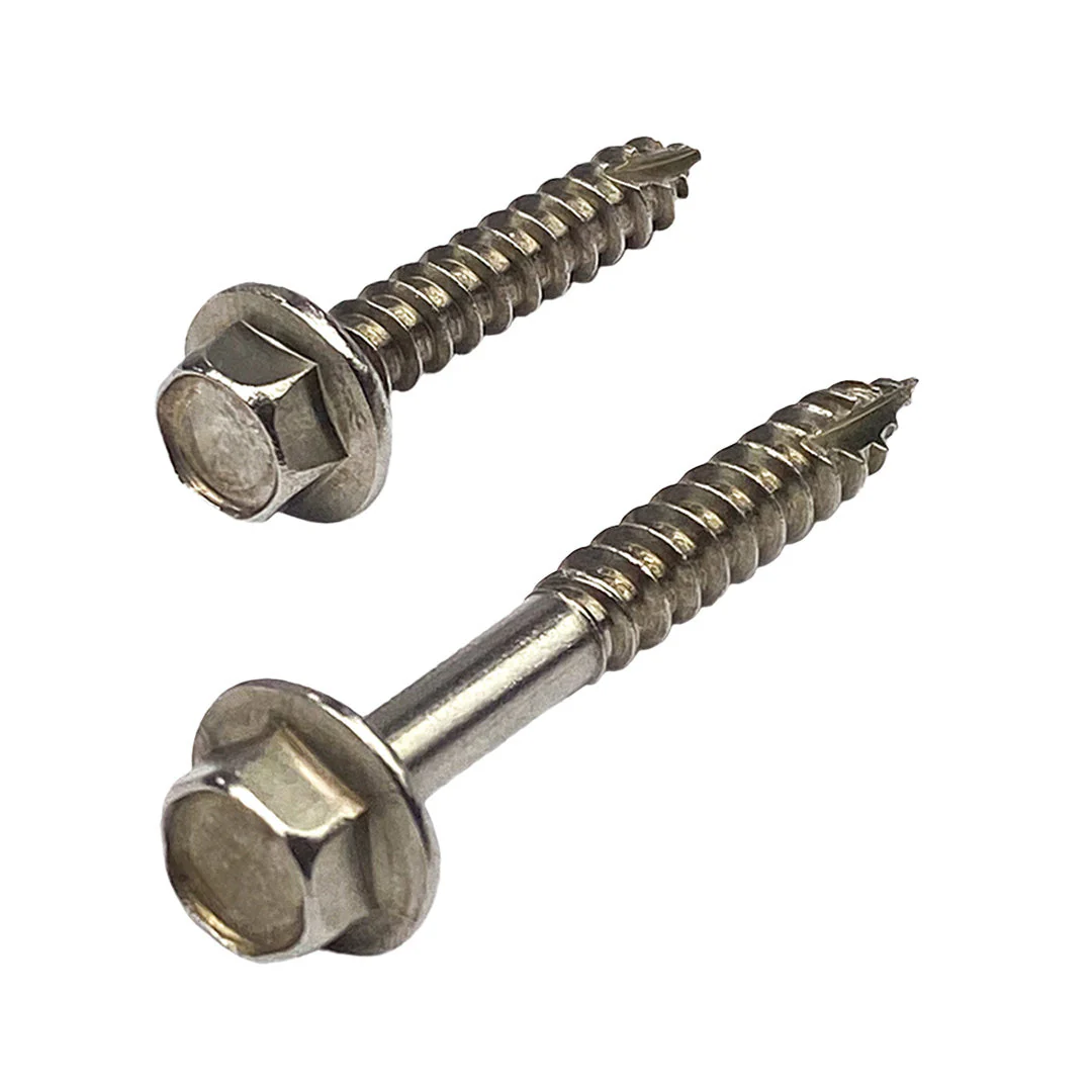 14g-10 x 25mm T17 (Type 17) Hex Head Self Drilling Screw Tek Stainless Steel G304 A2 - Image 2