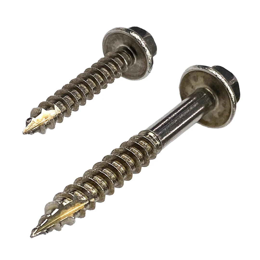 14g-10 x 25mm T17 (Type 17) Hex Head Self Drilling Screw Tek Stainless Steel G304 A2 - Image 3