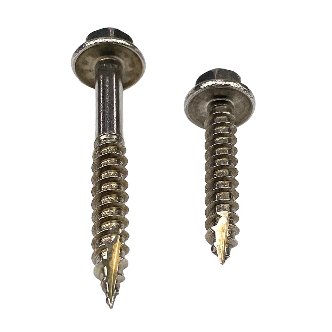 14g-10 x 65mm T17 (Type 17) Hex Head Self Drilling Screw Tek Stainless Steel G304 A2 - Image 5