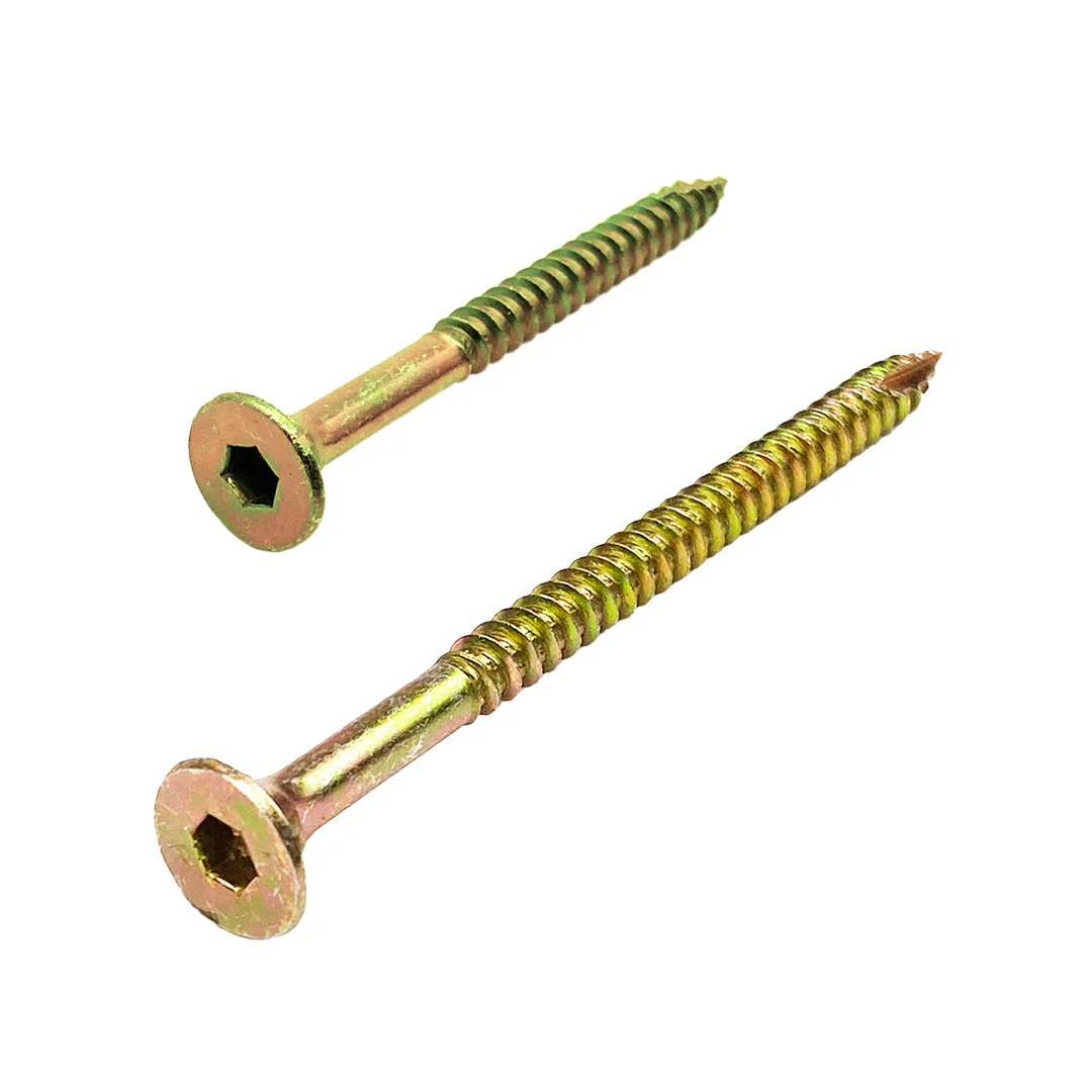 14g-10 x 75mm Bugle Batten Screw T17 (Type 17) Hex Drive Self Drilling Zinc Yellow - Image 2