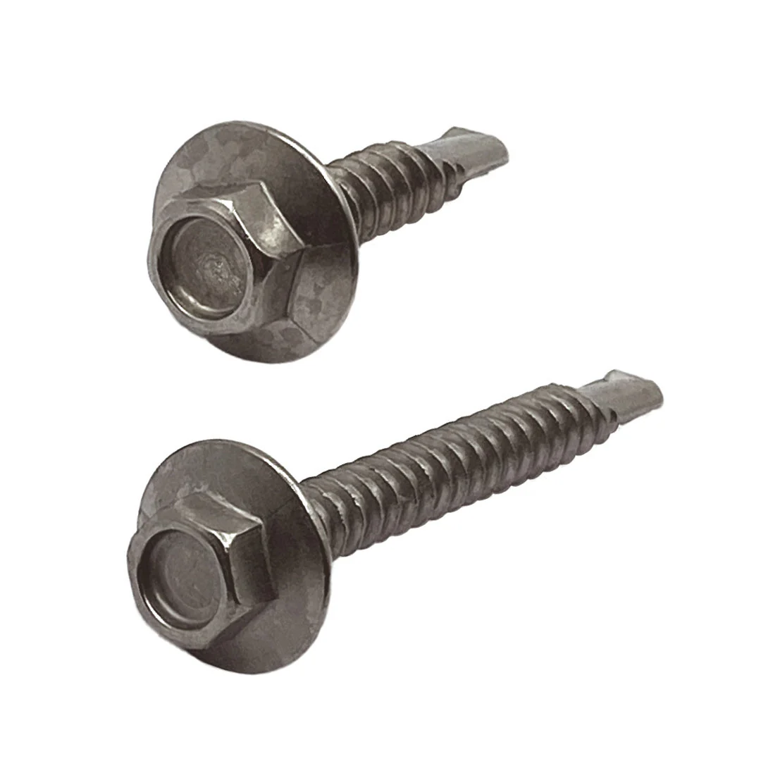 14g-14 x 75mm Hex Self Drilling Screw Tek Stainless Steel A5 YUS 550 - Image 2