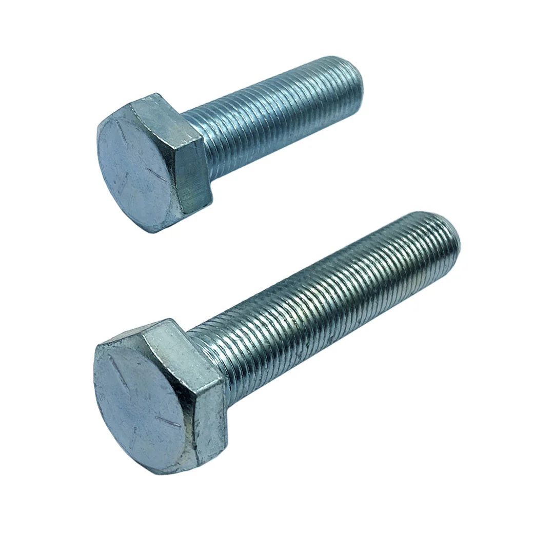 3/8" x 1-3/4" 24 TPI UNF Imperial Fine Hex Set Screw High Tensile Grade 5 Zinc - Image 2