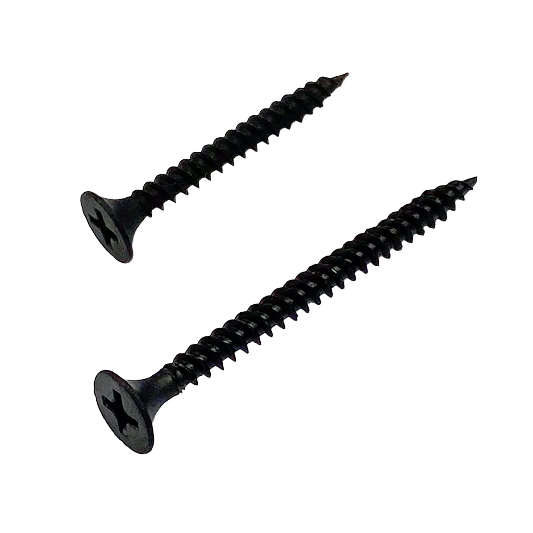 6g x 32mm Drywall Screw Phillips Bugle Head Self Tapping Black - Image 2