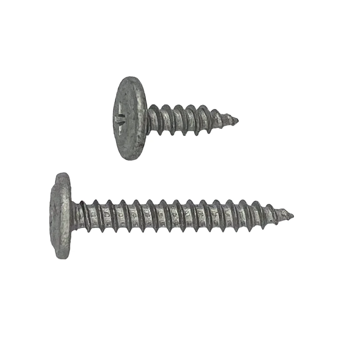 8g-15 x 20mm Button Stitching Screw Needle Point Phillips Galvanised - Image 4