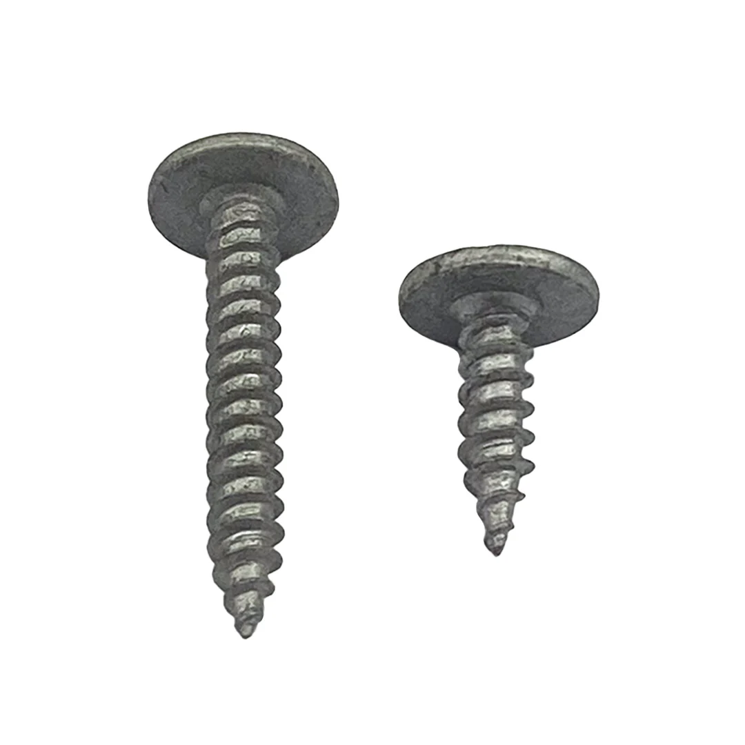8g-15 x 25mm Button Stitching Screw Needle Point Phillips Galvanised - Image 5