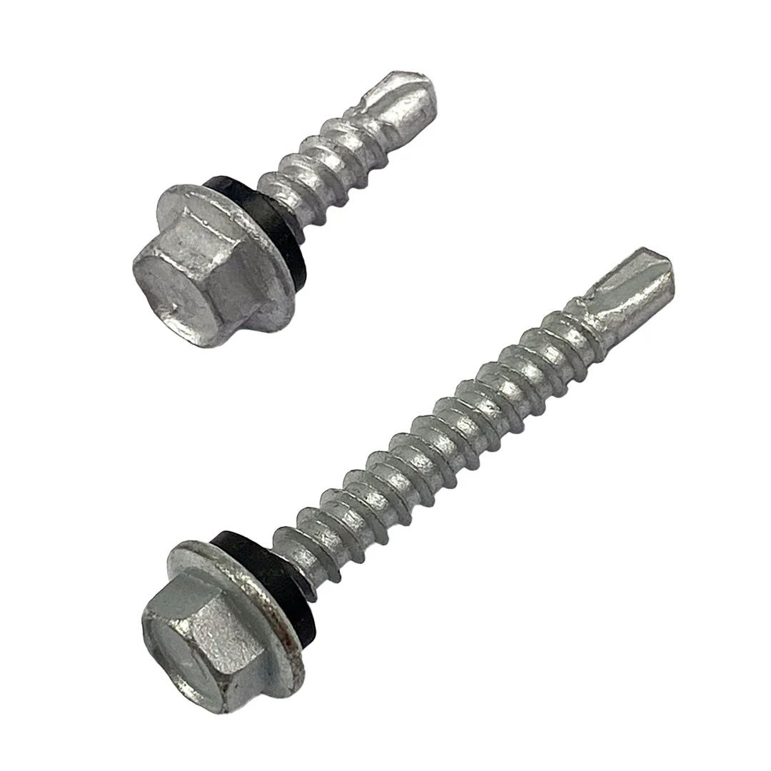 8g-18 x 12mm Hex Self Drilling Screw Tek with NEO Seal Galvanised - Image 2