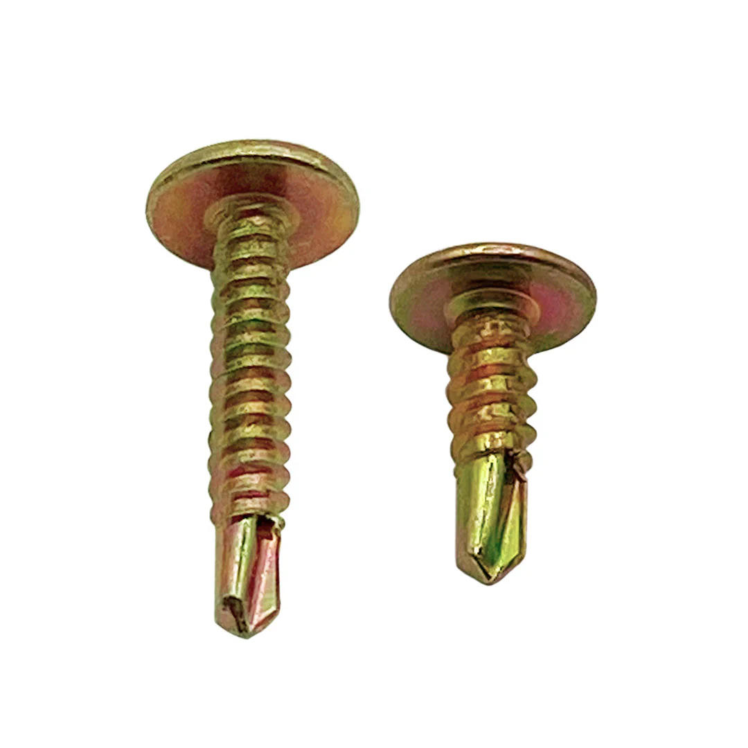 8g-18 x 20mm Button Self Drilling Screw Tek Phillips Zinc Yellow - Image 5