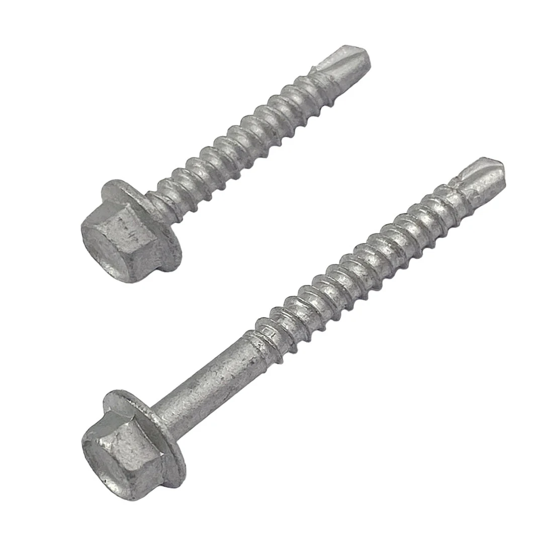 8g-18 x 20mm Hex Self Drilling Screw Tek Galvanised - Image 2