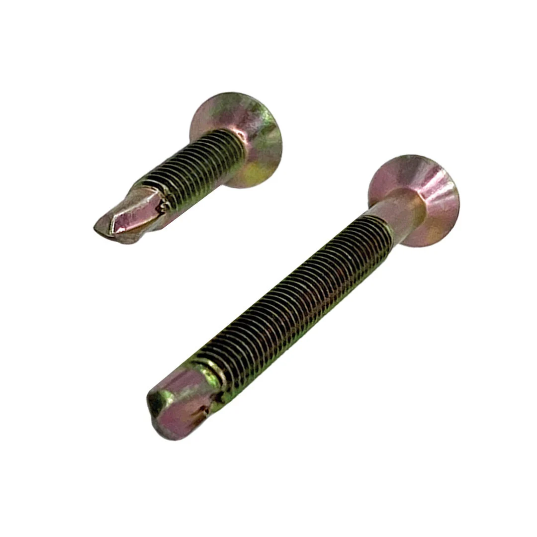 8g-18 x 25mm Countersunk Self Drilling Screw Tek Phillips Zinc Yellow - Image 3