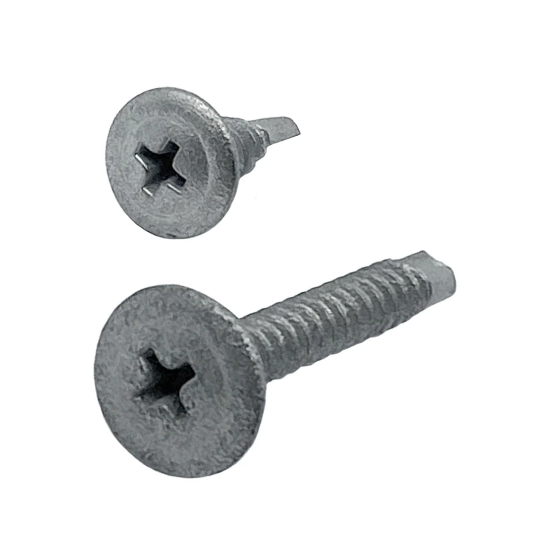 8g-18 x 32mm Button Self Drilling Screw Tek Phillips Galvanised - Image 2