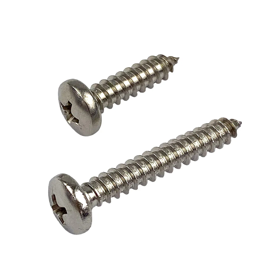 8g x 45mm Pan Self Tapping Screw Phillips Stainless Steel G302 / G304 A2 - Image 2