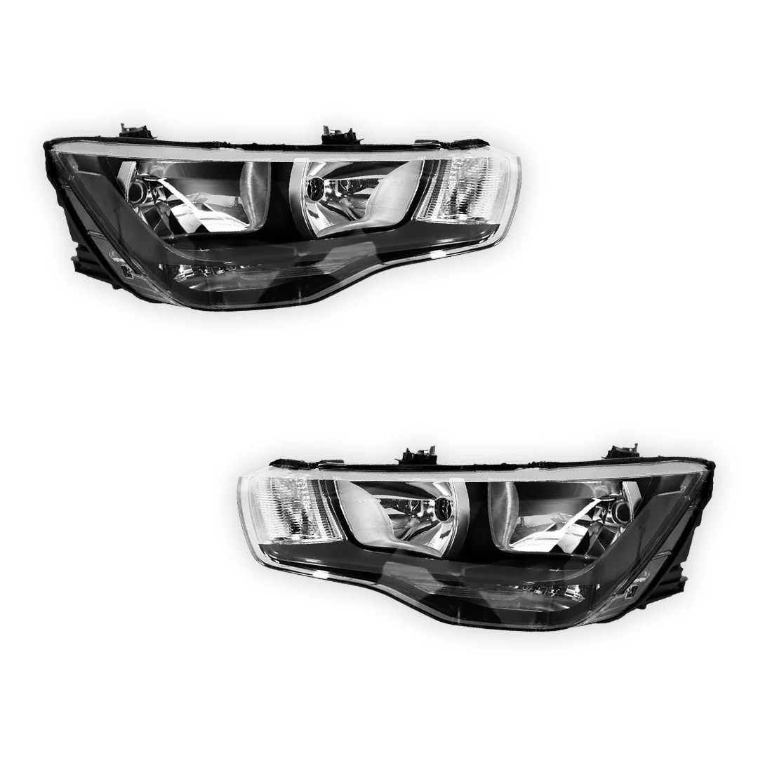 Audi A1 8X (2010 - 2014) Black Halogen OEM Style Headlights LH + RH - Image 2