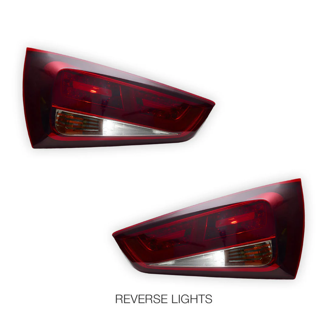 Audi A1 8X (2010 - 2014) Smoke Red 3D LED Stripe Bar Tail Lights LH + RH - Image 5