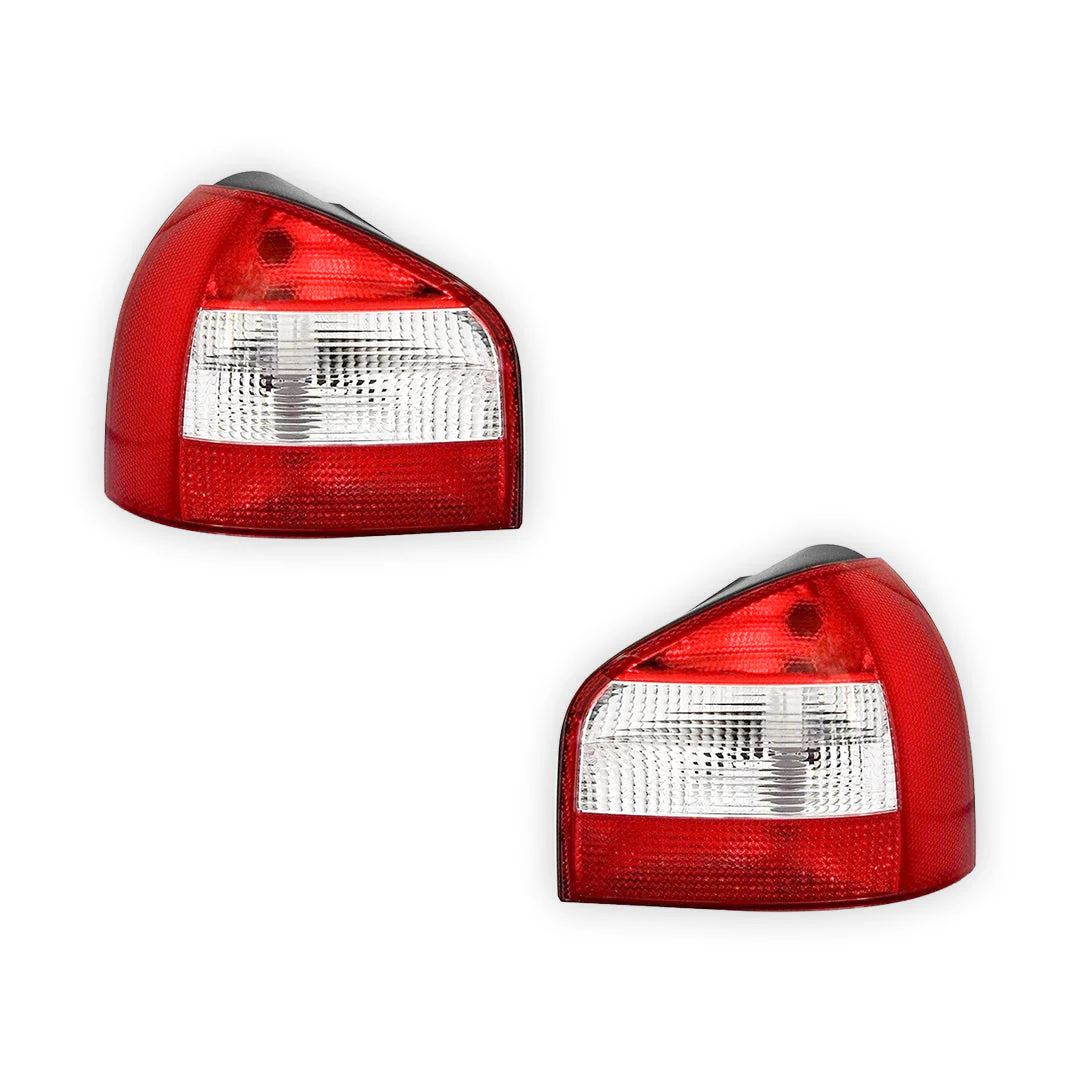 Audi A3 8L (1996 - 2003) Red / White OEM Style Tail Lights LH + RH - Image 2
