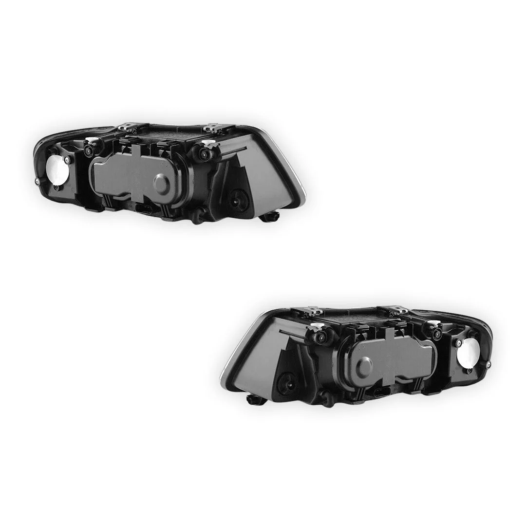 Audi A3 8L (2000 - 2003) Black / Chrome Non-Xenon OEM Style Headlights LH + RH - Image 3