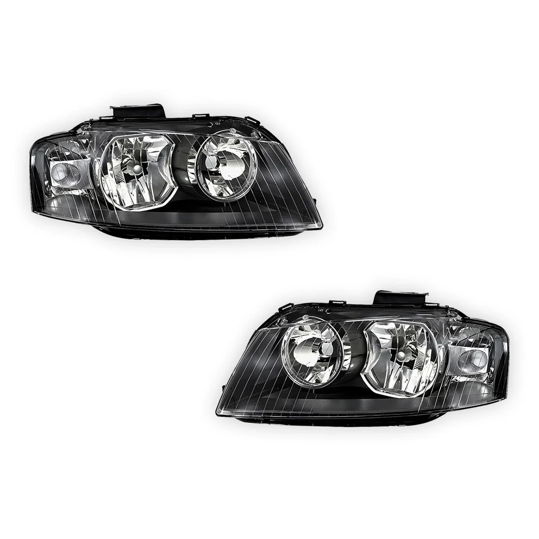 Audi A3 8P (2004 - 2008) OEM Style Non Xenon Headlights LH + RH - Image 2