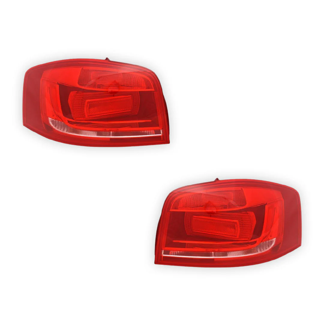 Audi A3 8P (2008 - 2010) Genuine Red Tail Lights LH + RH - Image 2