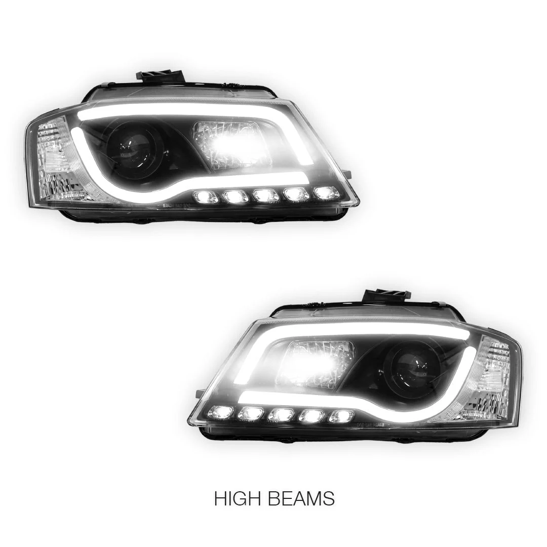 Audi A3 8P Facelift (2008 - 2012) 3D LED DRL Projector Headlights LH + RH - Image 5