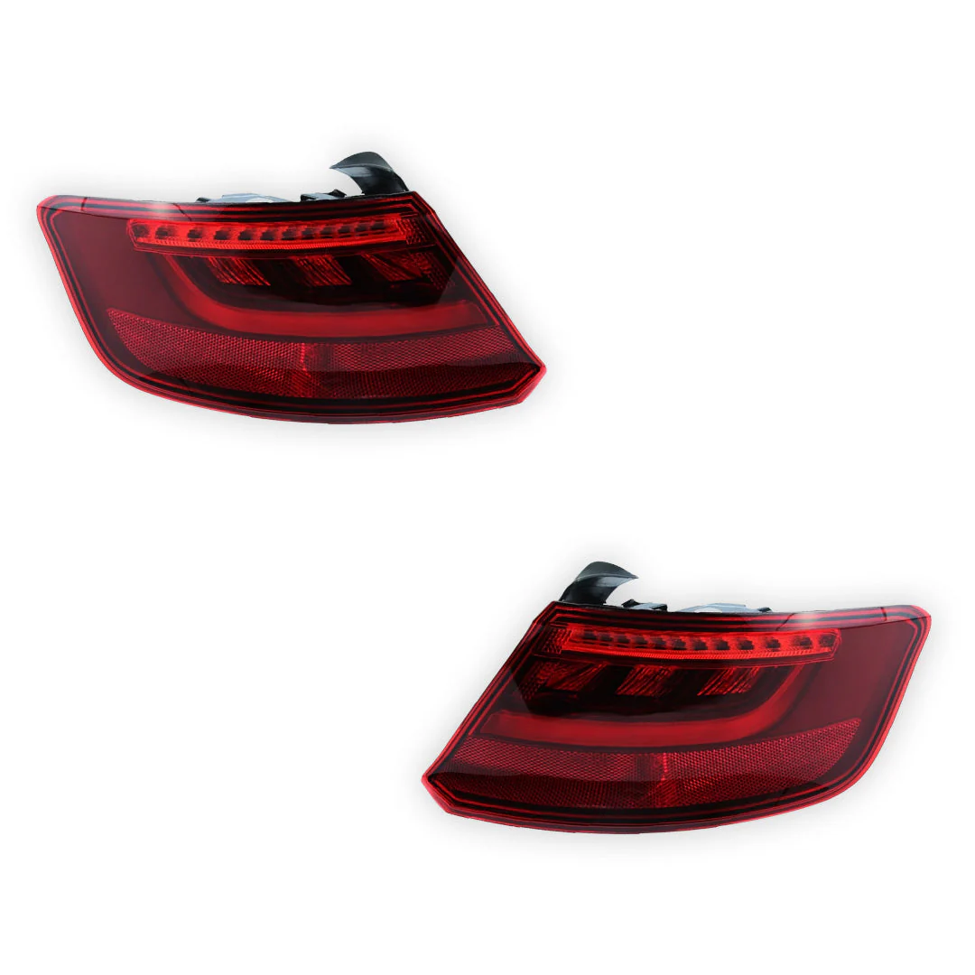 Audi A3 8V (2013 - 2016) Genuine Black Red LED Tail Lights LH + RH - Image 2
