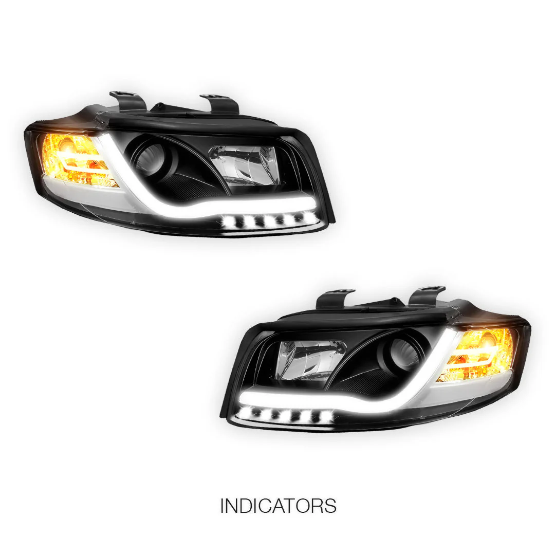 Audi A4 B6 (2000 - 2005) 3D LED DRL Projector Headlights LH + RH - Image 3