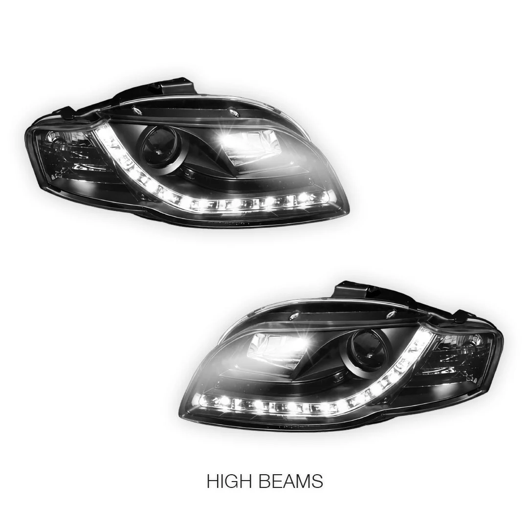 Audi A4 B7 (2005 - 2008) 3D LED DRL Projector Headlights LH + RH - Image 11