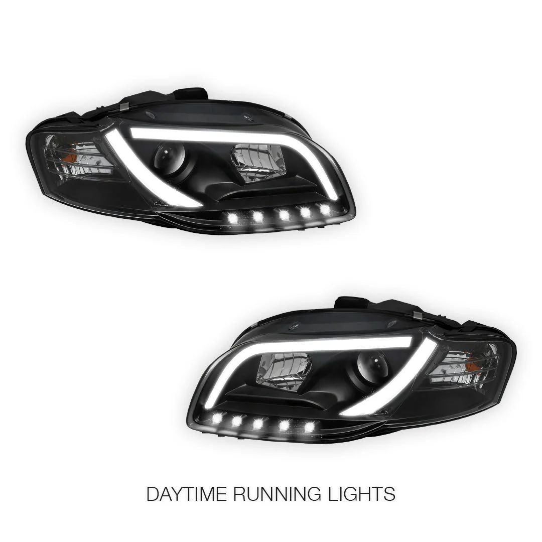 Audi A4 B7 (2005 - 2008) 3D LED DRL Projector Headlights LH + RH - Image 2