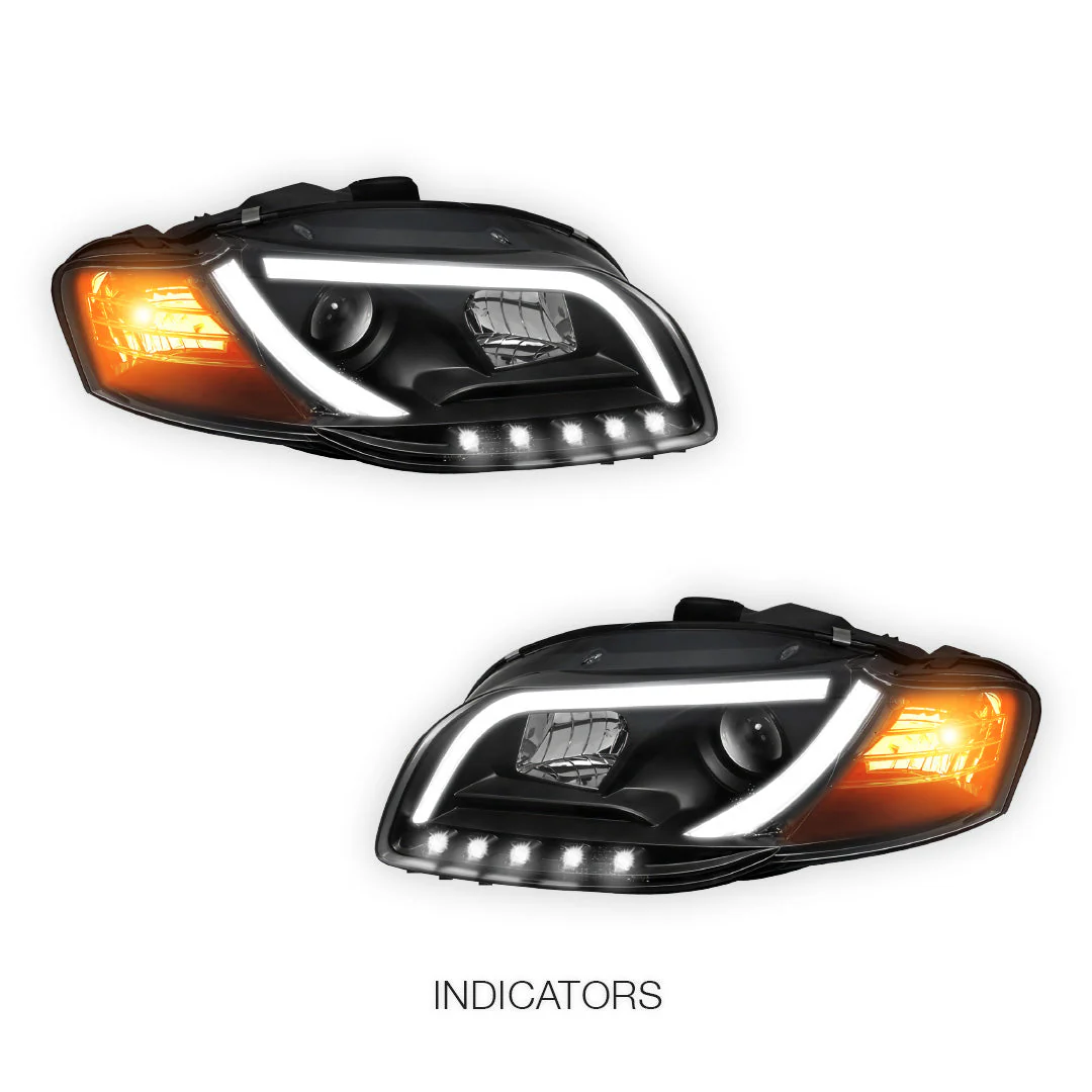 Audi A4 B7 (2005 - 2008) 3D LED DRL Projector Headlights LH + RH - Image 3