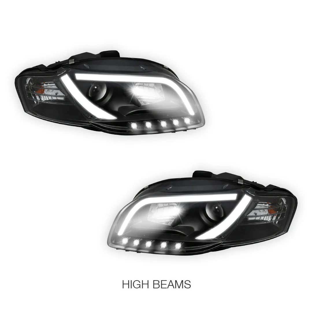 Audi A4 B7 (2005 - 2008) 3D LED DRL Projector Headlights LH + RH - Image 4