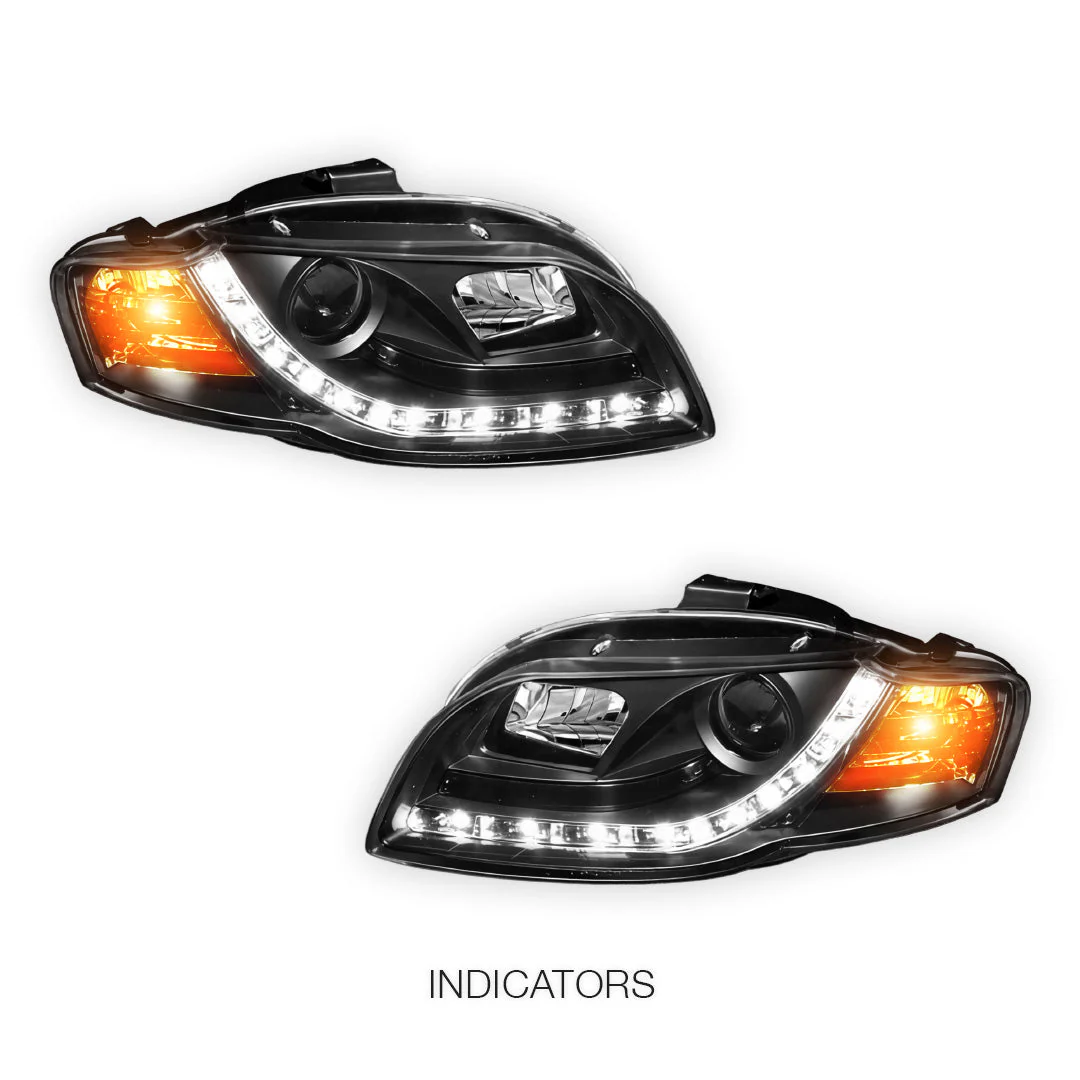 Audi A4 B7 (2005 - 2008) 3D LED DRL Projector Headlights LH + RH - Image 9