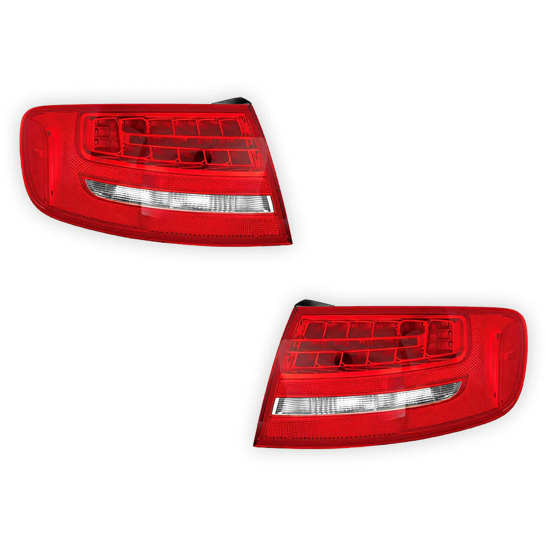 Audi A4 B8 (2007 - 2011) Genuine White LED Tail Lights LH + RH - Image 2