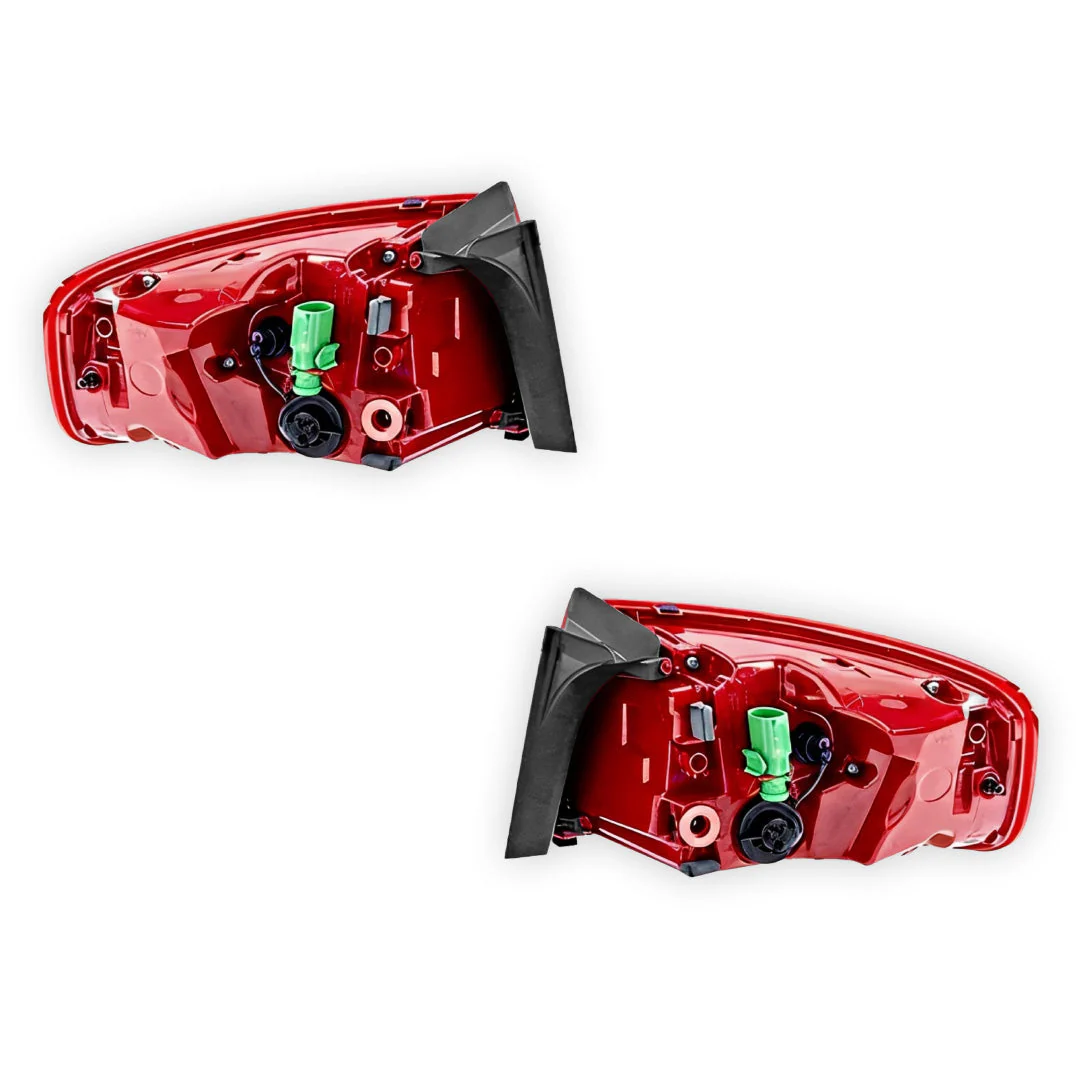 Audi A4 B8 (2007 - 2015) Genuine Red / White LED Tail Lights LH + RH - Image 3
