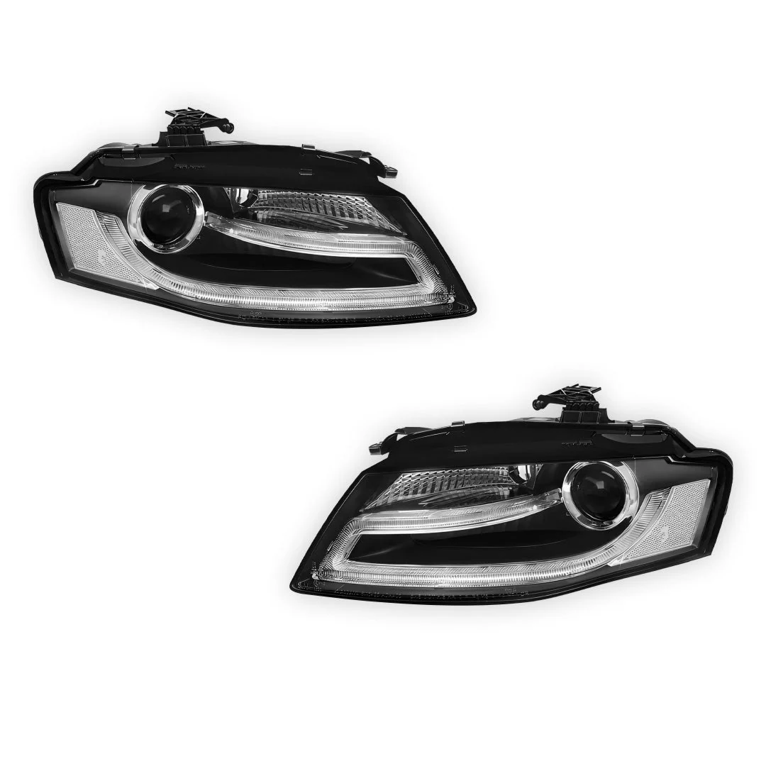 Audi A4 B8 Pre-Facelift (2009 - 2012) LED DRL Dual Beam Projector HID Headlights LH + RH - Image 6