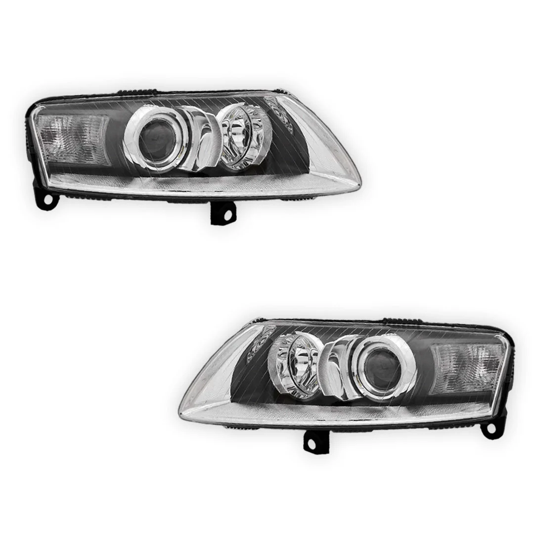 Audi A6 C6 (2004 - 2008) Genuine Xenon Headlights LH + RH - Image 2