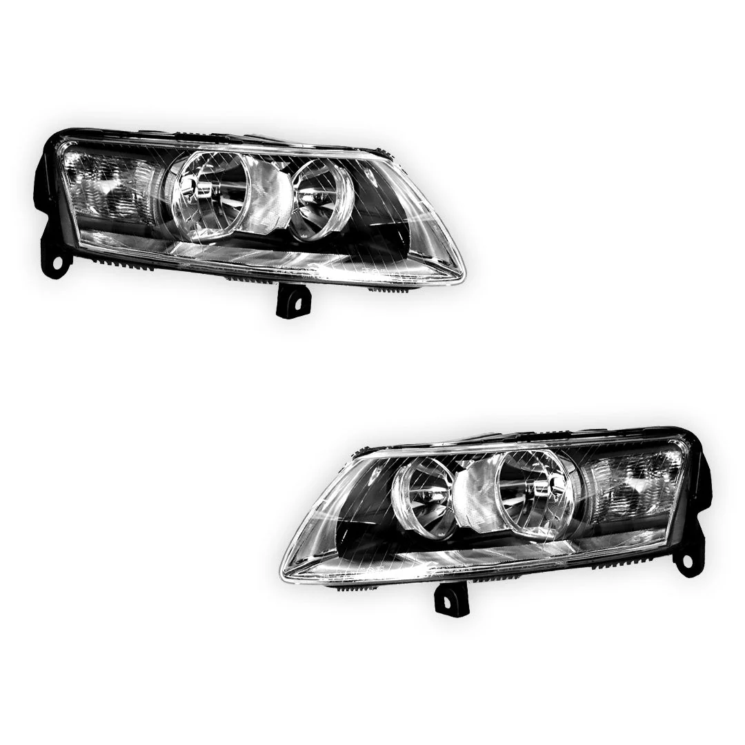 Audi A6 C6 (2004 - 2009) Halogen OEM Style Headlights LH + RH - Image 2