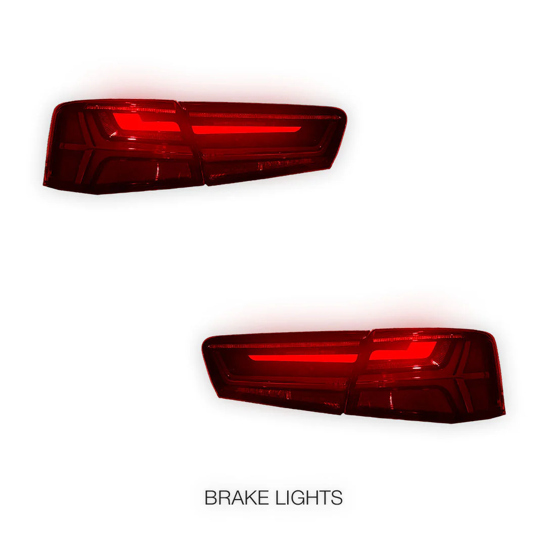 Audi A6 C7 (2011 - 2014) Sequential Full LED Stripe Tail Lights LH + RH - Image 10