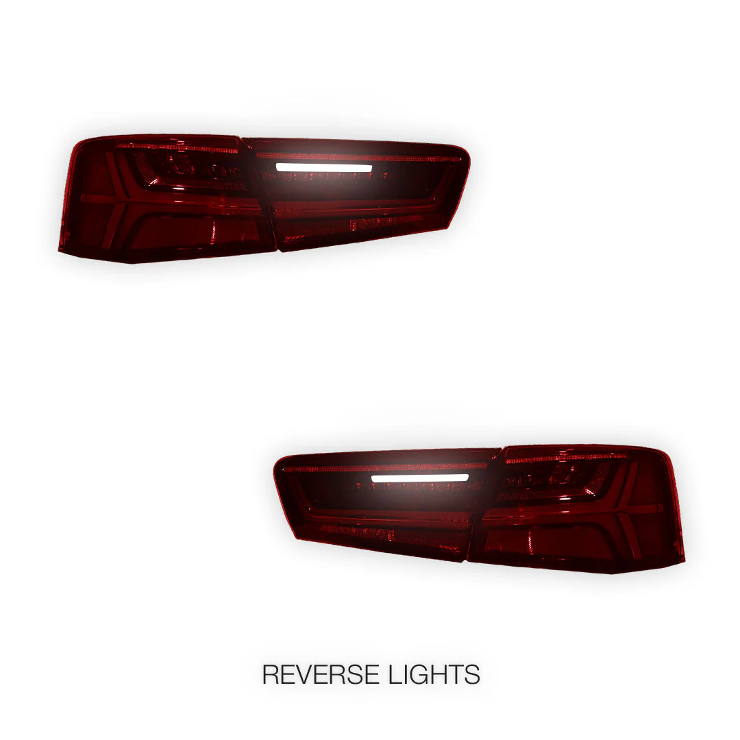Audi A6 C7 (2011 - 2014) Sequential Full LED Stripe Tail Lights LH + RH - Image 11