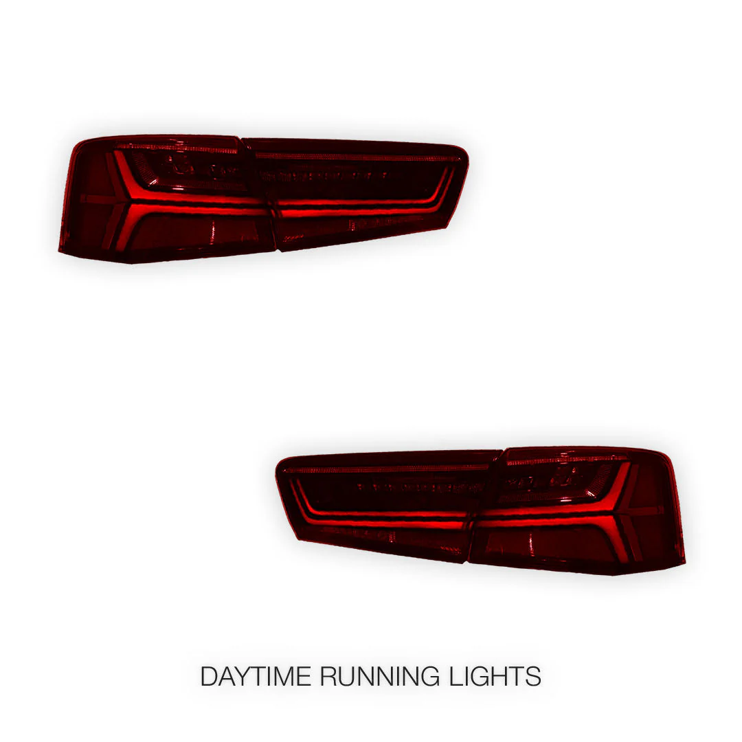 Audi A6 C7 (2011 - 2014) Sequential Full LED Stripe Tail Lights LH + RH - Image 8
