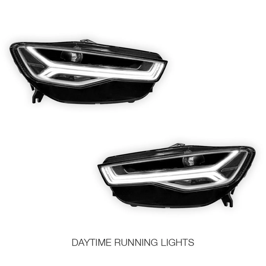 Audi A6 C7 (2015 - 2018) LED DRL Headlights LH + RH - Image 2