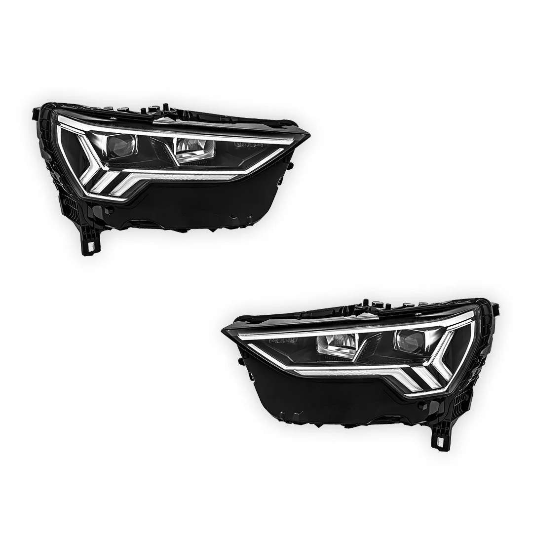 Audi Q3 F3 (2018 - 2022) Genuine LED Headlights LH + RH - Image 2