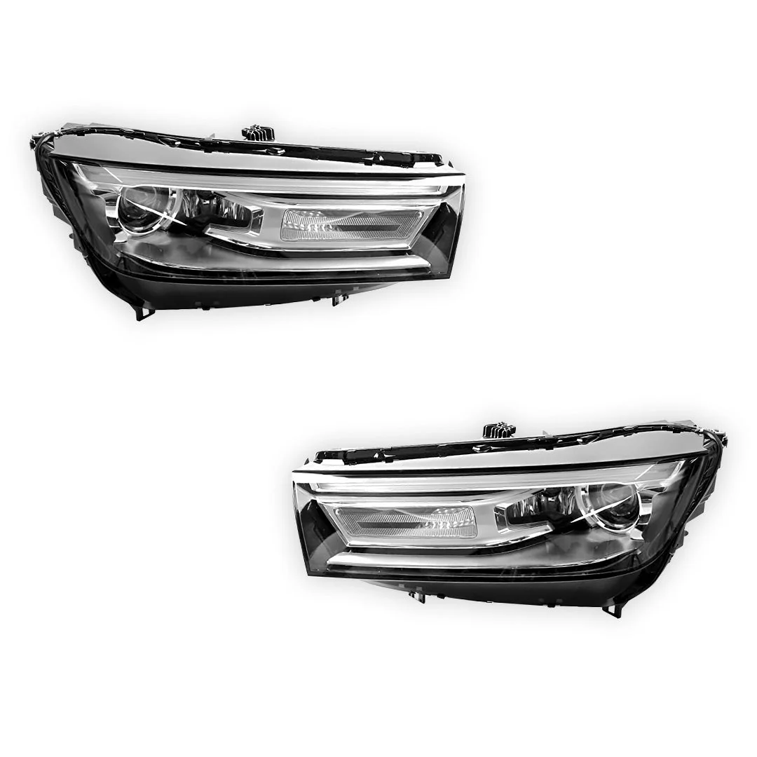 Audi Q5 FY (2018 - 2020) Genuine LED DRL Xenon Headlights LH + RH - Image 2