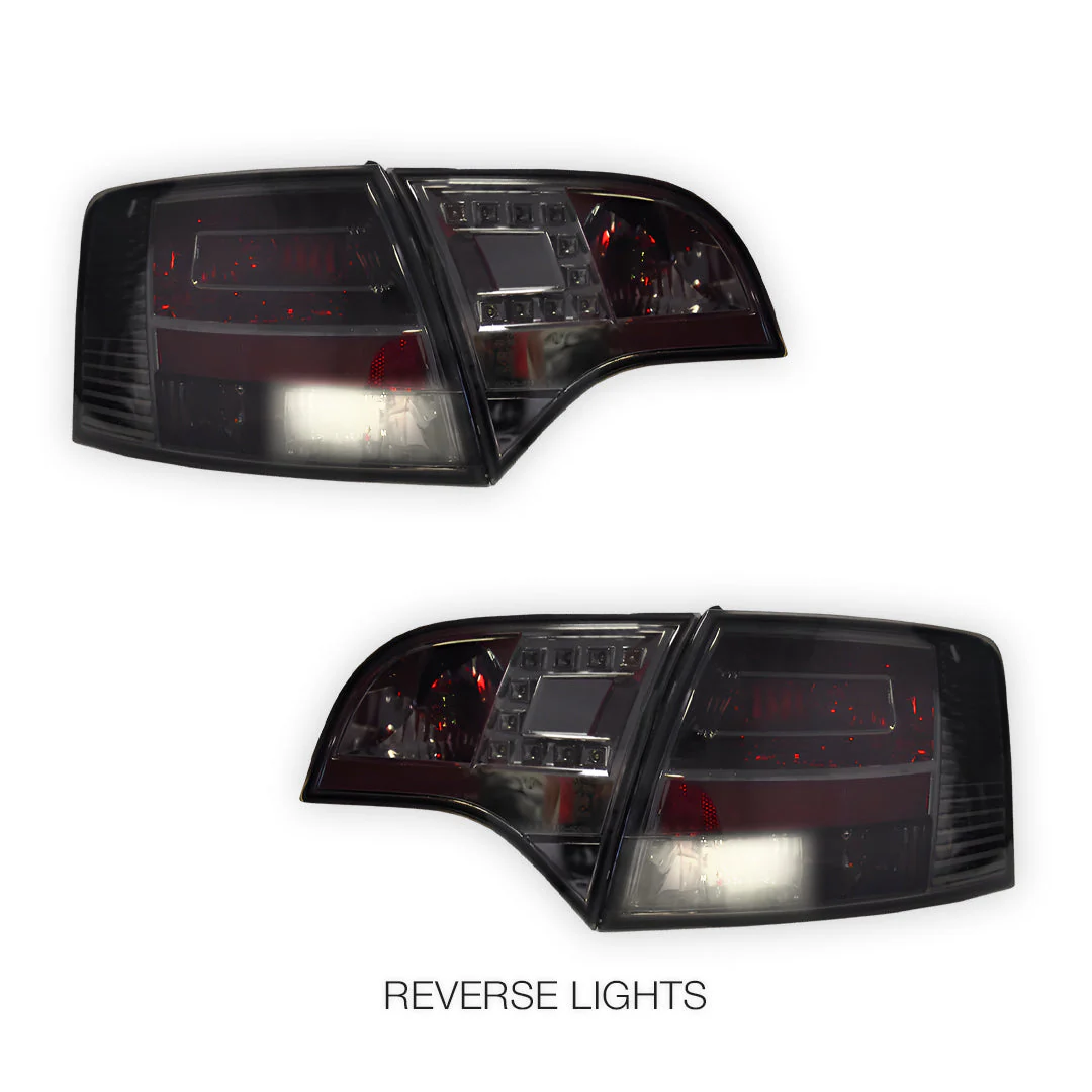 Audi S4 B7 (2005 - 2008) Clear Red LED Tail Lights LH + RH - Image 11