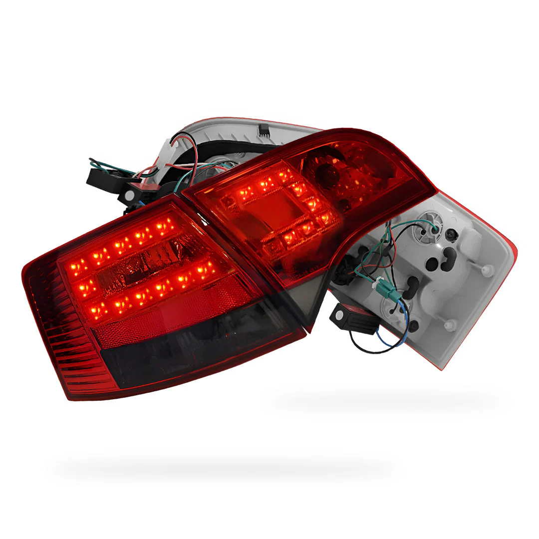 Audi S4 B7 (2005 - 2008) Clear Red LED Tail Lights LH + RH - Image 13